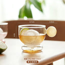 GobekUsa Glass Spherical Handle Coffee Mug, 310ml