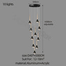 GobekUsa Luxe Loft Chandelier: Nordic Modern Style for Living Room, Hotel, or Apartment