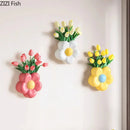 GobekUsa Cartoon Flower Vase: Desk & Wall Décor for Aesthetic Rooms
