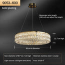 GobekUsa Crystal Chandelier: Modern Luxury Lighting for Living Room, Restaurant, and Villa