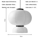 GobekUsa Japanese Paper Pendant Lights Dining Room Chandelier
