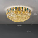 GobekUsa Dimmable LED Sea Shell Crystal Chandelier Luminaire for Living Room