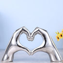 GobekUsa Loving Gesture Heart Sculpture: Home Decor, Wedding Gift, Valentine's Day Decor