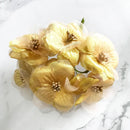 GobekUsa Gold Hybrid Flower Cherry Stamen Berries Bundle for DIY Decor