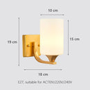 GobekUsa Iron Wall Lamp with Glass Ball, Elegant Sconce Light for Home Stairs and Reading
