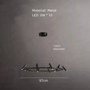 GobekUsa Black Metal Chandelier: Minimalist Hanging Light for Dining Room, Kitchen, Bedroom.