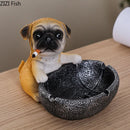 GobekUsa Basketball Puppy Ashtray: Portable, Windproof, Creative Desk Decoration & Smoking Accessory
