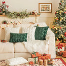 GobekUsa Christmas Plush Pillowcase for Living Room Sofa Party Cushion Covers