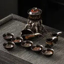 GobekUsa Dragon Teapot & Magnetic Rotating Tea Set, Chinese Kung Fu Teaware