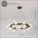 GobekUsa LED Glass Chandelier Pendant Lamp for Living Room Dining Room Lighting