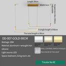 Modern Gold Linear LED Pendant Light