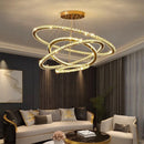 GobekUsa Crystal Chandelier Stair Pendant Lamp Living Room Pendant Lights Interior Lighting