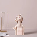 GobekUsa Butterfly Fairy Resin Figurines with Gold Tray Home Decor Craft