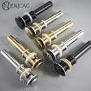 GobekUsa Gold Large Round Bathroom Pop-up Drain for Copper Washbasin Sink