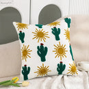 GobekUsa Cactus Lemon Dandelion Palm Tree Cotton Pillow Case 45x45cm Home Decor