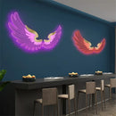 GobekUsa Angel Wings RGB LED Wall Lamp for Living Room Bedroom Restaurant Bar