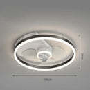 GobekUsa Ceiling Fan Light with Invisible Blades, Remote Control, Modern Design, Silent Operation