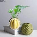 GobekUsa Durian Ceramic Vase - Unique Table Decor for Flowers and Plants.