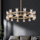 GobekUsa Crystal Chandelier: Luxury Living Room & Dining Room Pendant Light