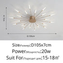 GobekUsa Black Gold LED Chandelier: Modern Ceiling Pendant Lights for Home Living Room, Bedroom, Kitchen