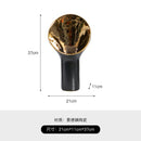 GobekUsa Golden Trumpet Ceramic Flower Vase Home Decoration Accessories
