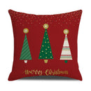 GobekUsa Christmas Linen Cushion Cover for Festive Home Decor in Living Room