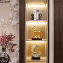 GobekUsa Golden Horse Mascot Resin Statue Artwork for Aesthetic Room Decor