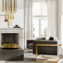 GobekUsa Gold Copper Chandelier for Living Room, Staircase, Foyer, Dining Room, Cafe, Bar