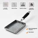 GobekUsa Japanese Medical Stone Non-Stick Frying Pan | Tamagoyaki Omelette Pan