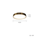 GobekUsa Copper Ceiling Lamp: Modern Round Surface Mounted Lighting for Bedroom