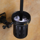 GobekUsa Aluminum Carved Toilet Brush Holder Set
