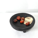 GobekUsa Imitation Wood Grain Corner Tray Fruit Bowl Desktop Storage Jewelry Plate Tray