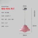 GobekUsa Cream Glass Pendant Lights LED G9 for Girl's Room & Kitchen