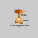 GobekUsa Brass Glass Ceiling Lamp Modern LED Light Fixture - Elegant Home Decor