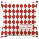 GobekUsa Christmas Cotton Linen Pillowcases - Decorative Sofa Cushion Cover in Various Sizes