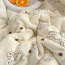 GobekUsa Breathable Double Gauze Queen Quilt with Soya Fibre Filling