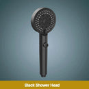 GobekUsa 5-Function Shower Head with Stop Button, 10cm Panel, Silicone Gel Holes
