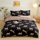 GobekUsa Brushed Printed Duvet Cover Set with 2 Pillowcases, Queen/Single Size