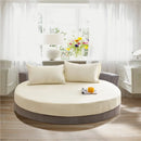 GobekUsa Cotton Round Fitted Bed Sheet Set with Pillowcases