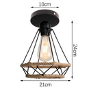 GobekUsa Industrial Hanging Lamp for Kitchen Bedroom Aisle Lighting