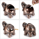GobekUsa Elephant Shaped Windproof Ashtray with Lid for Home and Office