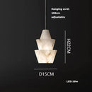 GobekUsa Alabaster Pendant Lights LED Designer Hanging Lamps For Living Room