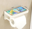 GobekUsa Bathroom Set: Cream White Shelf, Towel Rack, Paper Holder, Brush Holder & Hardware