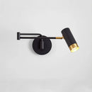 GobekUsa Adjustable LED Swing Arm Wall Light Nordic Sconce Bedside Lamp