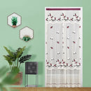GobekUsa Lace Embroider Anti-Mosquito Net Door Curtains - Pleated Design for Light and Air Flow
