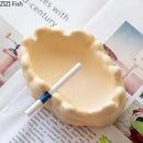 "GobekUsa Ceramic Bubble Clouds Ashtray for Home & Office Smoking Accessories"