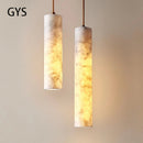 GobekUsa Cream Marble Chandelier Pendant Light for Luxury Bedroom and Bar Counter