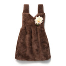 GobekUsa Kids' Cute Dress Hand Towel: Thick Coral Velvet, Soft Touch, Home & Kitchen Cleaning