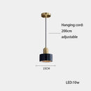 GobekUsa LED Marble Stone Pendant Light for Dining Room