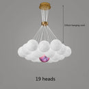 GobekUsa LED Lunar Ball Ceiling Chandeliers for Home Decor in Living Room and Bedroom